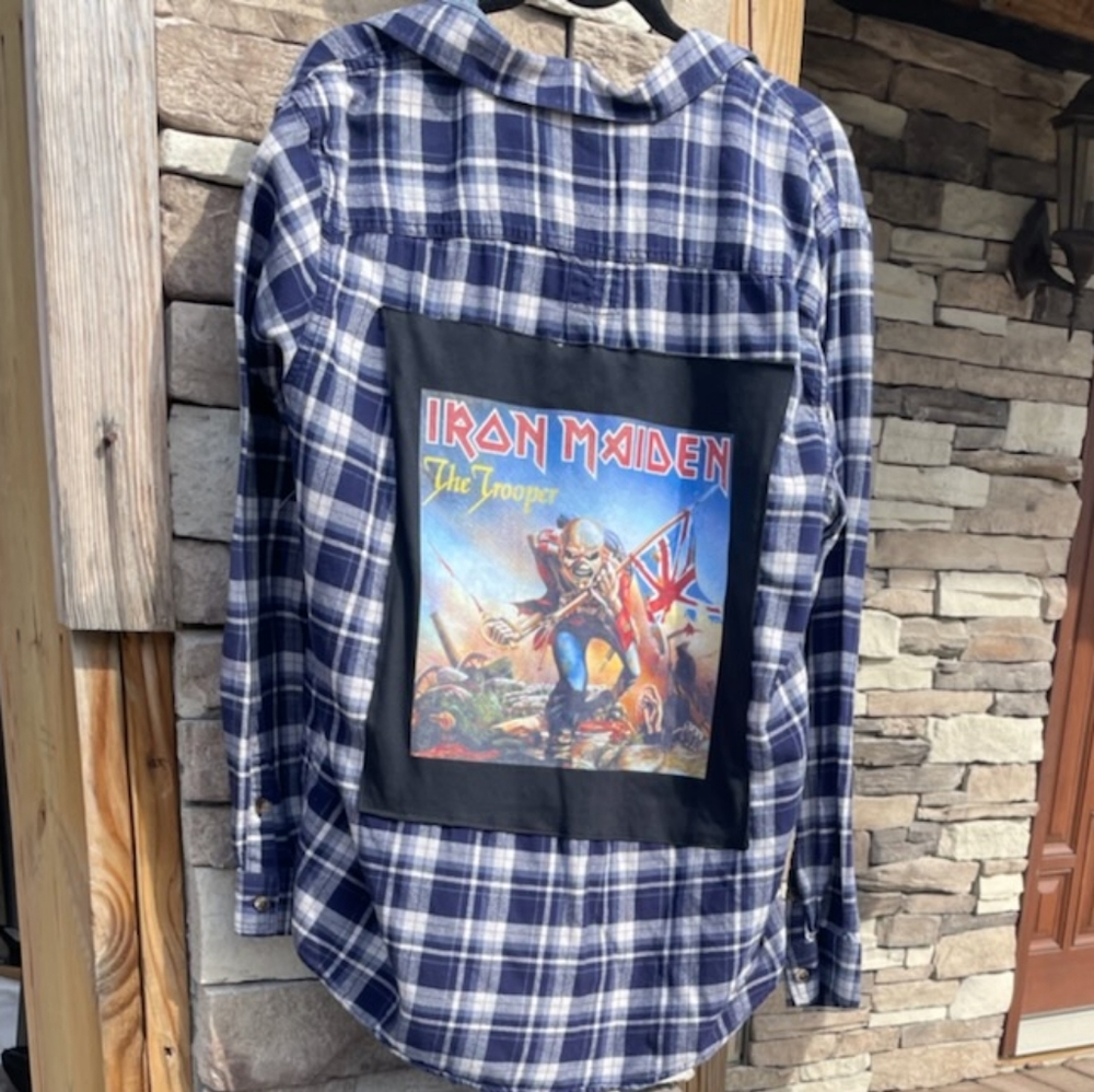 IRON MADEN - FLANNEL SHIRT (LARGE)